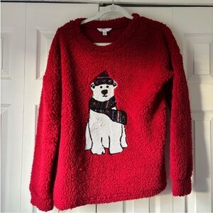 “Ugly Christmas Sweater” by Time and Tru with Polar Bear